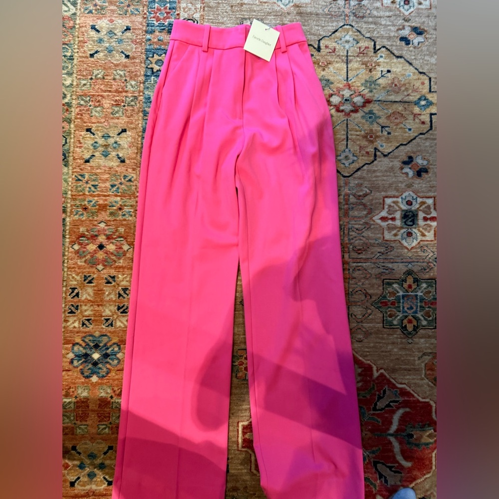 Favorite Daughter Vibrant Pink Wide Leg Pants